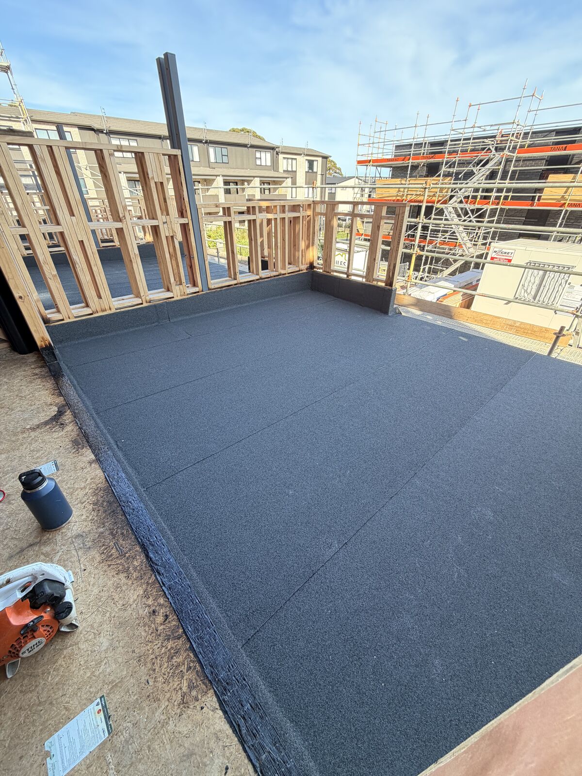 Torch-on waterproofing Manukau — Nuraply 3PM membrane and box gutter detail