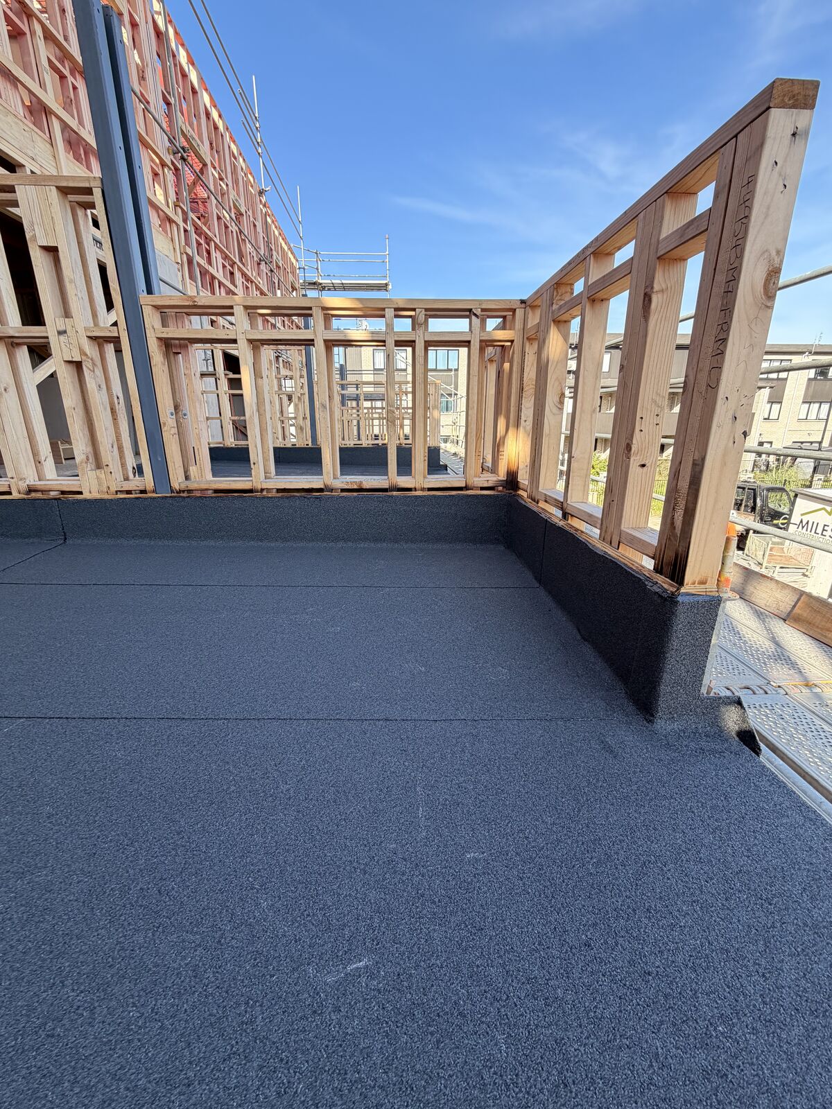 Torch-on waterproofing Manukau — completed Nuraply 3PM torch-on deck surface