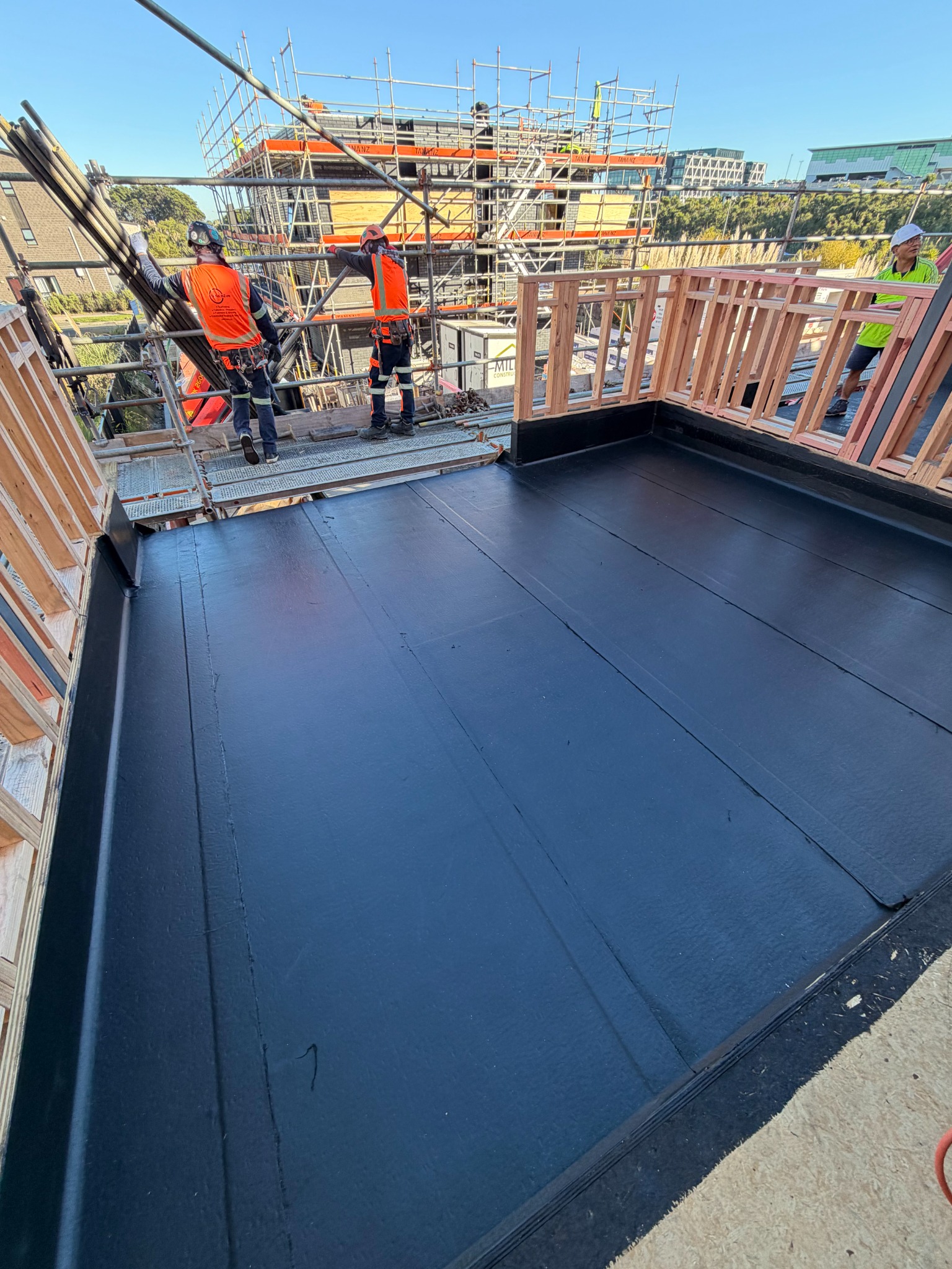 Nuraply 3PM deck waterproofing membrane installation Auckland