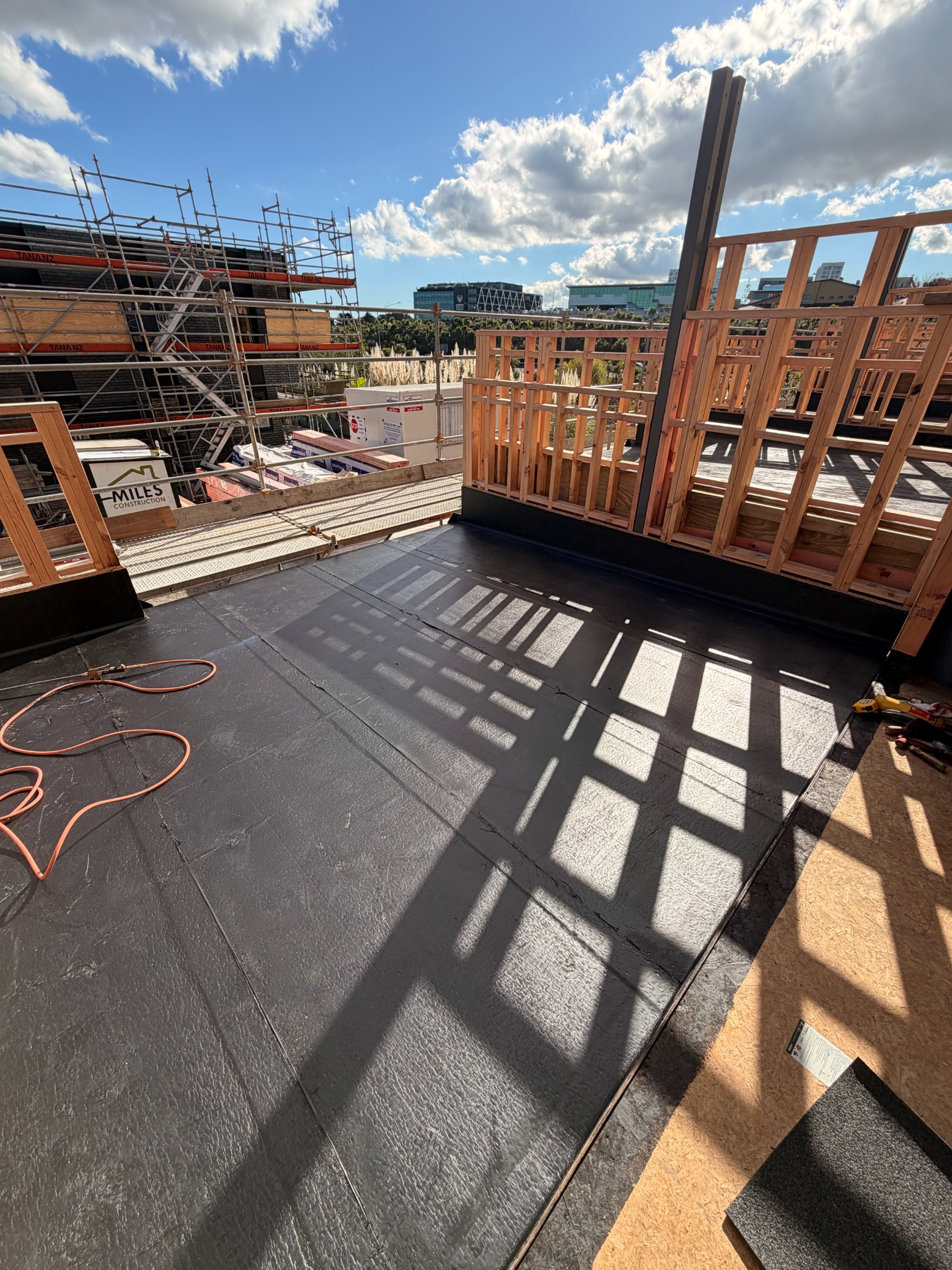 Torch-on roof waterproofing installation by Your Subbie Auckland